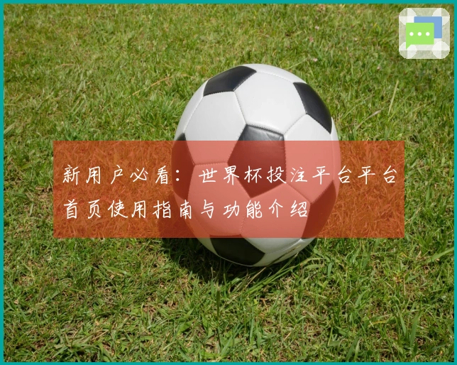 新用户必看：世界杯投注平台平台首页使用指南与功能介绍